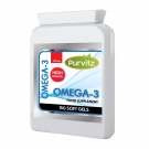 Omega 3 1000mg Capsules Fish Oil HIGH Strength  EPA &amp; DHA UK PurVitz